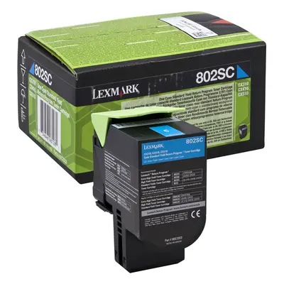 Toner Lexmark 80C2SC0 (Azurový) (Return) - Originál