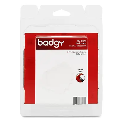 Badgy karty pro potisk, bílé, 0.76mm, baleno po pro tiskárnu karet Badgy