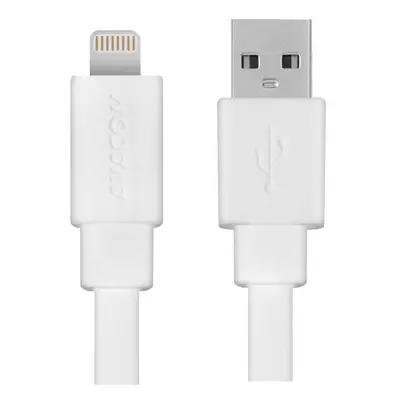 Avacom USB kabel (2.0) USB A samec - Apple Lightning samec 1.2m bílý MFi certifikace