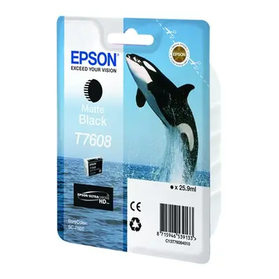 Zásobník Epson T7608 (Matně černý) - Originál