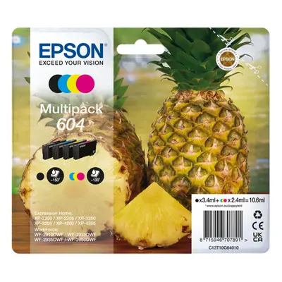 Zásobníky - Multi Pack Epson č.604 - T10G6 (Černé, azurové, purpurové, žluté) - Originál