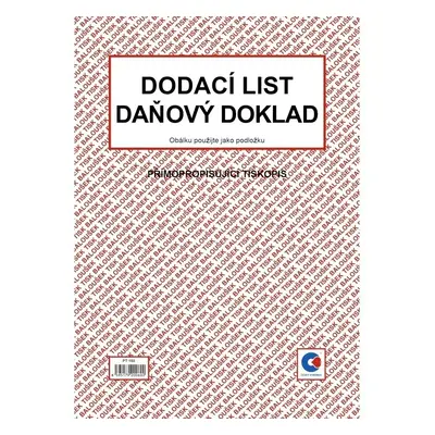 Tiskopis Dodací list - daňový doklad Baloušek, A4, samopropisovací, 50 listů