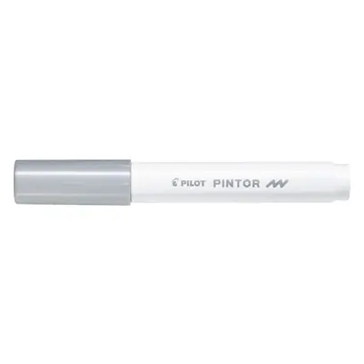 Popisovač akrylový Pilot Pintor 4074, 1 mm, stříbrný