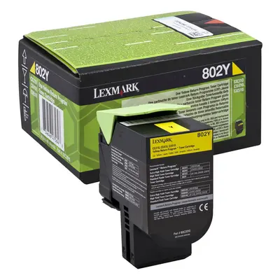 Toner Lexmark 80C20Y0 (Žlutý) (Return) - Originál