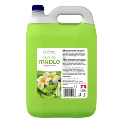 Mýdlo tekuté Lavonea, s glycerinem, 5 l, Aloe vera