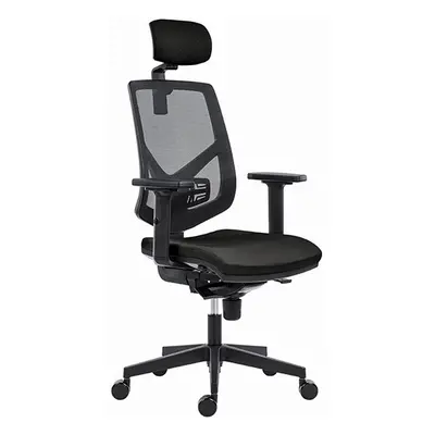 Powerton Kancelářské ergonomické křeslo Tina, Černé