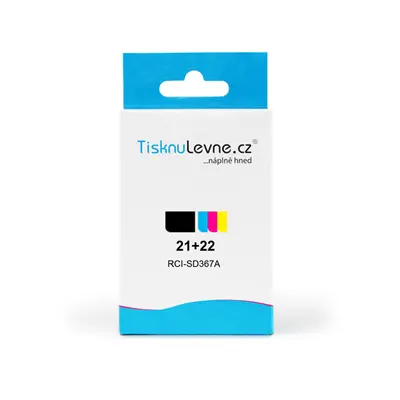 Cartridge - Multi Pack TisknuLevne.cz č.21+22 SD367A (Černá a barevná) - Kompatibil