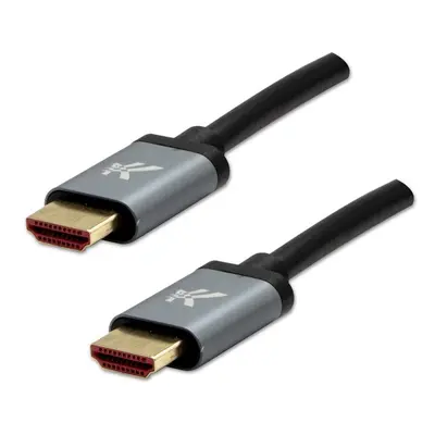 Logo Video kabel HDMI 2.1 - Ultra High Speed HDMI samec - HDMI samec 1m šedé