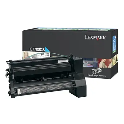 Toner Lexmark C7700CS (Azurový) (return) - Originál