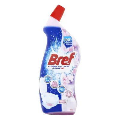 Prostředek čisticí Bref Gel Floral Delight, na toalety dezinfekční, 700 ml