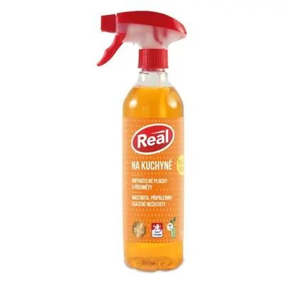 Prostředek čisticí Real, kuchyňský, odmašťovací, rozprašovač, 550 ml