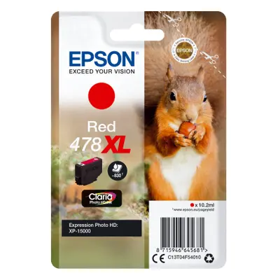 Zásobník Epson č.478XL - T04F5 (Červený) - Originál