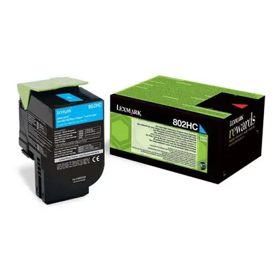 Toner Lexmark 80C2HC0 (Azurový) (High Capacity) (Return) - Originál