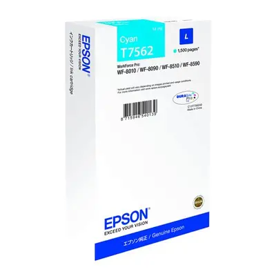 Zásobník Epson T7562 (Azurový) (L) - Originál