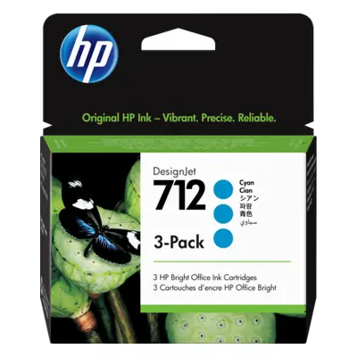 Zásobníky - Multi Pack HP č.712 - 3ED77A (Azurové) - Originál