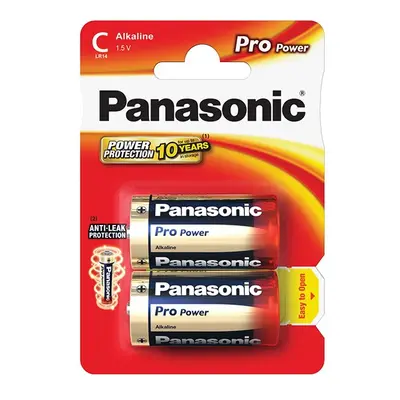 PANASONIC Alkalické baterie Pro Power LR14PPG/2BP C 1,5V (Blistr 2ks)