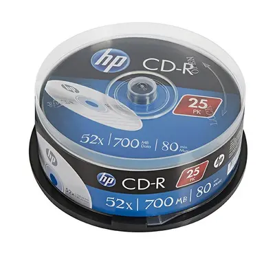 HP CD-R CRE00015-3, 69311 700MB CD-R 52x cake box 25-pack