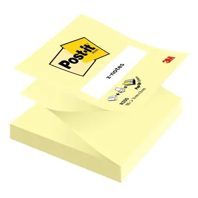 Bloček samolepicí Z 3M Post-it, 76x76 mm, žlutý, 100 lístků