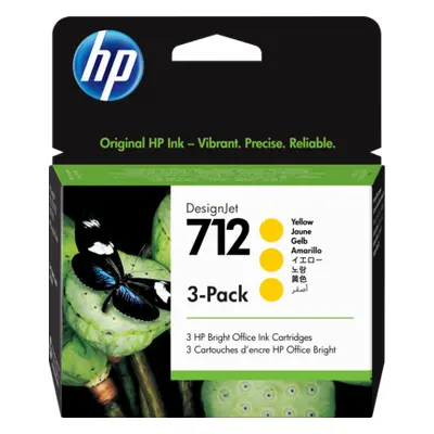 Zásobníky - Multi Pack HP č.712 - 3ED79A (Žluté) - Originál