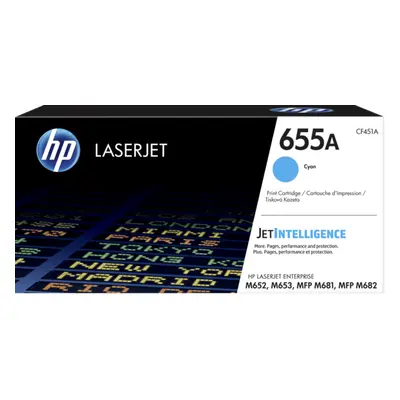 Toner HP č.655A - CF451A (Azurový) - Originál