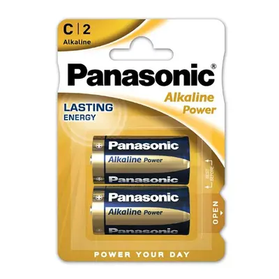 PANASONIC Alkalické baterie - Alkaline Power LR14A, velikost C, 1,5V balení - 2ks