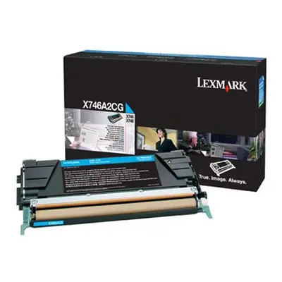 Toner Lexmark X746A2CG (Azurový) - Originál