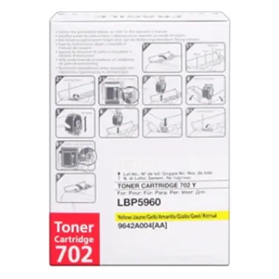 Toner Canon č.702 - CRG-702Y (Žlutý) 9642A004 - Originál