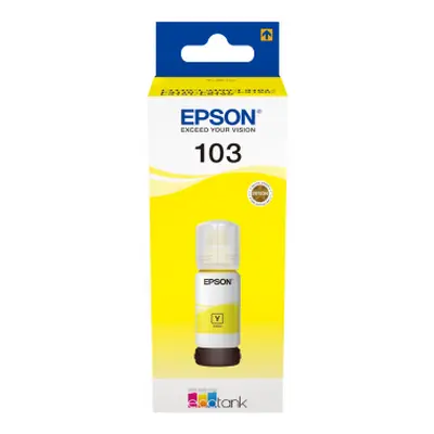 Lahev s inkoustem Epson č.103 - T00S4 (Žlutá) - Originál