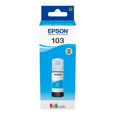 Lahev s inkoustem Epson č.103 - T00S2 (Azurová) - Originál