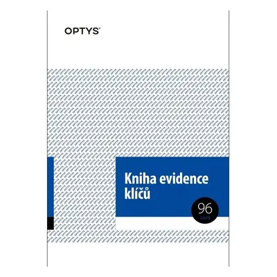 Tiskopis Kniha evidence klíčů Optys, A4, 96 listů