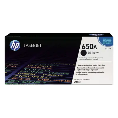 Toner HP č.650A - CE270A (Černý - black) - Originál