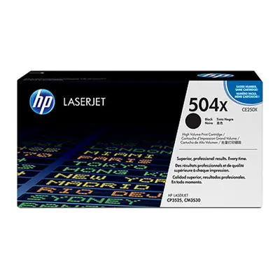 Toner HP č.504X - CE250X (Černý - black) - Originál