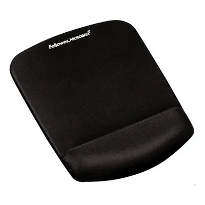 Podložka pod myš a zápěstí Fellowes PlushTouch, ergonomická, pěnová, černá, 20x24.5 cm, 2 cm