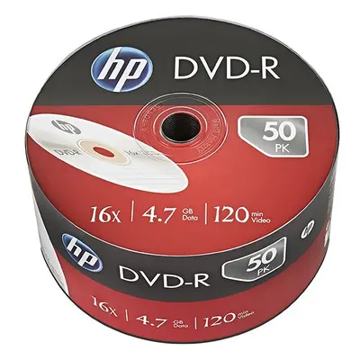 HP DVD-R bez možnosti potisku DME00070-3 4.7GB 16x bulk 50-pack