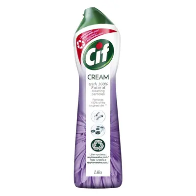 Prostředek čisticí Cif Cream, univerzální, tekutý písek, 500 ml, Lila flower