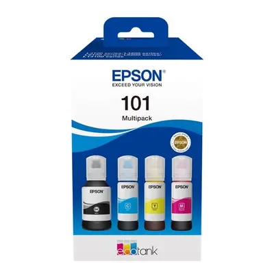 Lahev s inkoustem Epson č.101 - T03V6 (Černá, azurová, purpurová, žlutá) - Originál