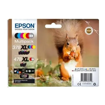 Zásobníky - Multi Pack Epson č.378XL + 478XL - T379D (Černé, azurové, purpurové, žluté, červené,