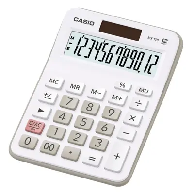 Kalkulačka Casio MX-12 B, 12 míst, bílá