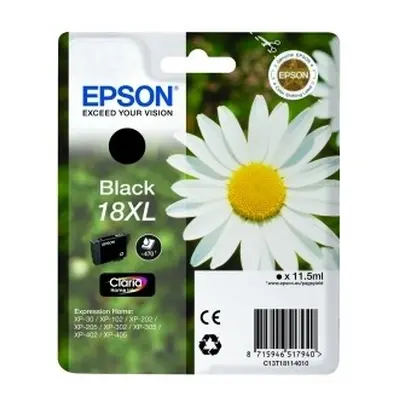 Zásobník Epson č.18XL - T1811 (Černý) - Originál