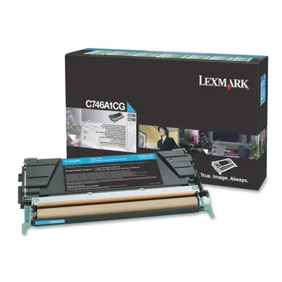 Toner Lexmark C746A1CG (Azurový) Return - Originál