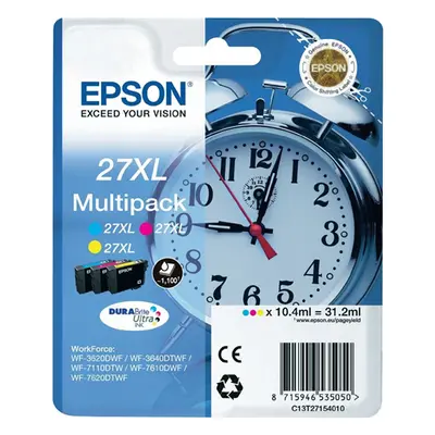 Zásobníky - Multi Pack Epson č.27XL - T2715 (Azurové, purpurové, žluté) - Originál