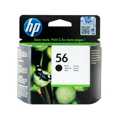 Cartridge HP č.56 - C6656A (Černá - black) - Originál