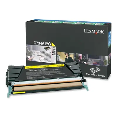 Toner Lexmark C734A1YG (Žlutý) (return) - Originál