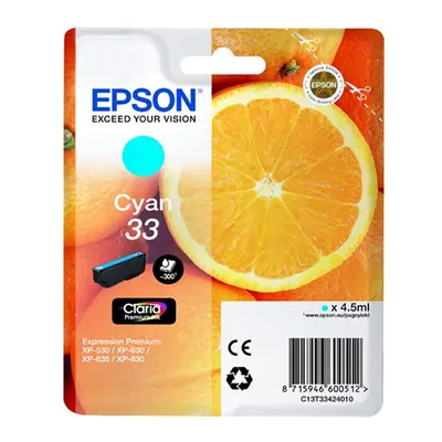 Zásobník Epson č.33 - T3342 (Azurový) - Originál