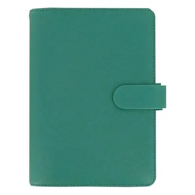 Diář týdenní Filofax Saffiano, 13,5x18,8 cm, koženka, tyrkysový