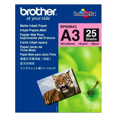 Brother BP60MA3-A3 'Matte Injekt Paper'(A3, 25 listů, 145 g/m2)