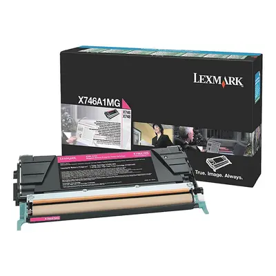 Toner Lexmark X746A1MG (Purpurový) (Return) - Originál