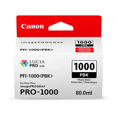 Zásobník Canon č.1000 - PFI-1000PBK (Černý foto) - Originál