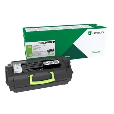 Toner Lexmark 63B2000 (Černý) Return - Originál