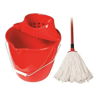 Mop, bavlna, set, 160 g, červený